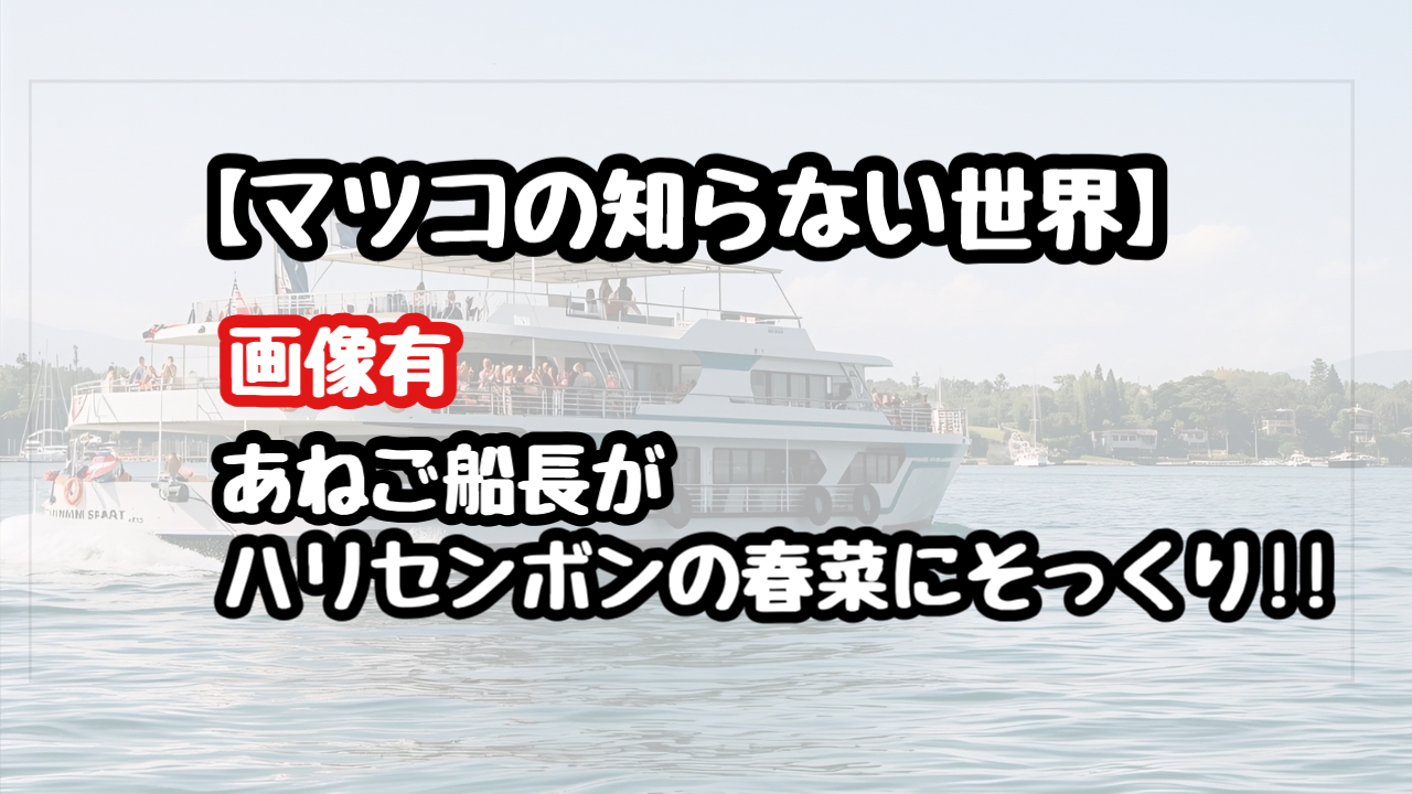 【画像有】マツコの知らない世界にハリセンボンの近藤春菜？そっくりと話題！