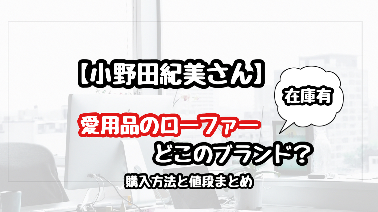 小野田紀美の靴はどこのブランド？購入方法や値段まとめ