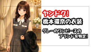 【ヤンドク】橋本環奈のグレーのワンピースが可愛すぎる！ブランドはdazzlin（ダズリン）と判明！