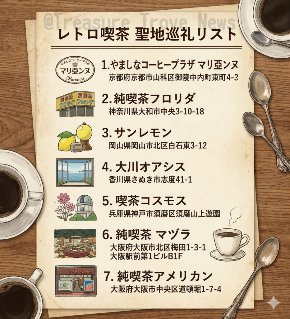 【2026年最新5選】マツコの知らない世界の昭和レトロ喫茶店の場所はどこ？